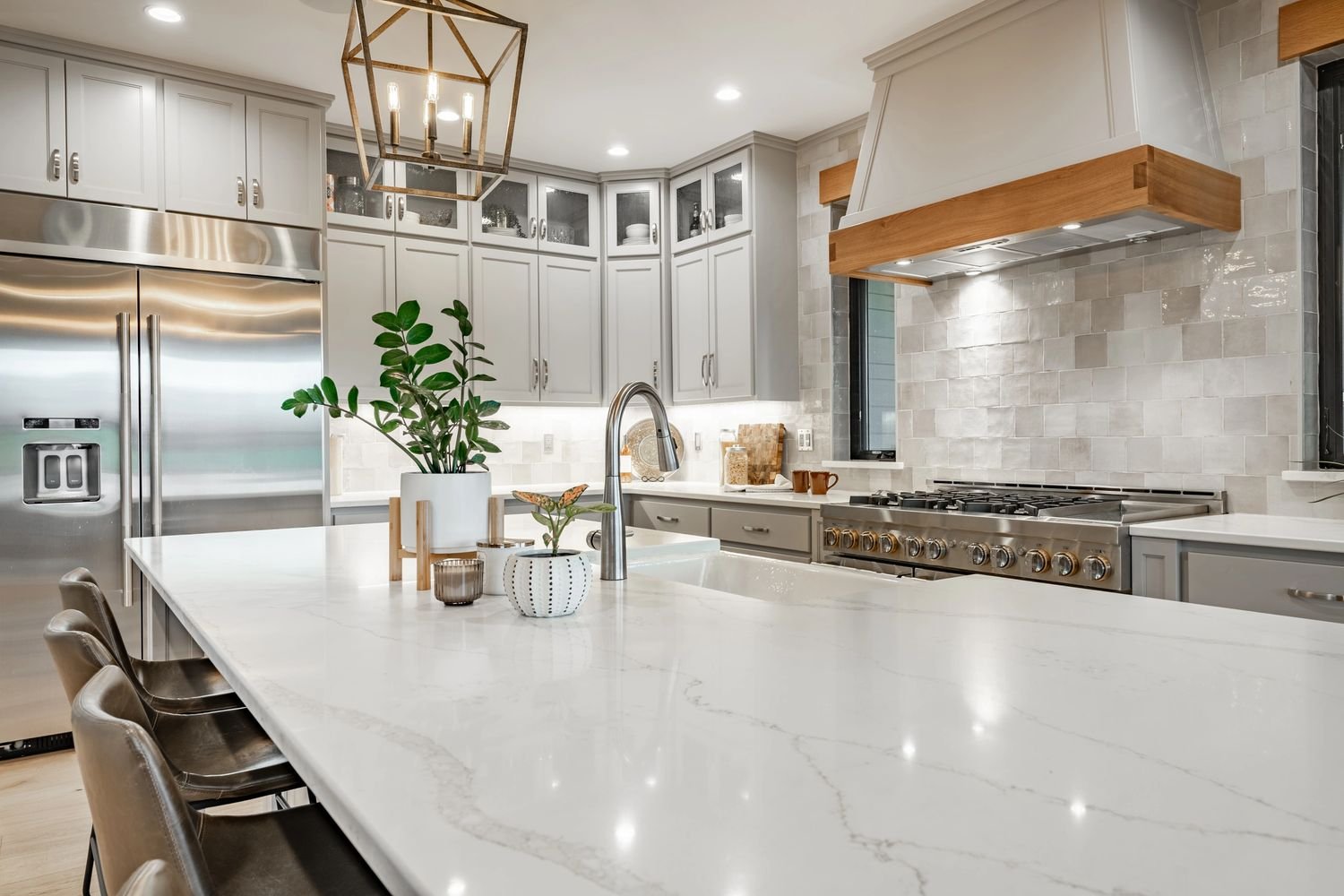 Professional deep cleaning — sparkling kitchen interior